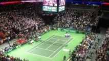 Davis Cup Final 2012, Day 3 Match 5, last 2 points   ovation for Radek :-)