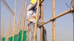 Échafaudage en bambou pour construire des grattes-ciel à Hong Kong