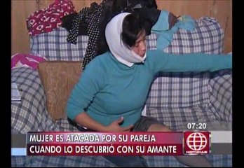 VES: mujer sufrió cortes por agresión de conviviente y amante
