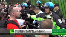 Veteranos protestan contra los efectos del cierre del Gobierno de EE.UU.