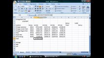Excel 2007 Training - Basic Formulas