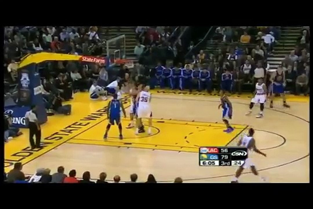Stephen Curry gets ankle broken by Eric Gordon (Oct. 29, 2010)
