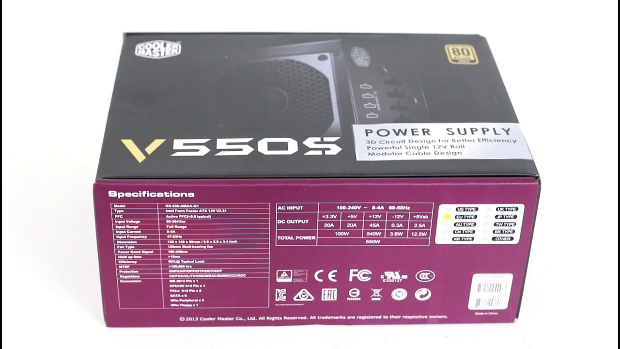 [Cowcot TV] Présentation alimentation Cooler Master V550S
