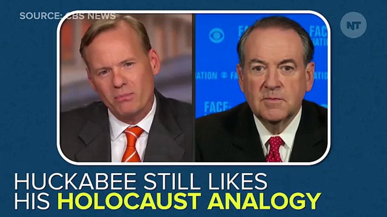 CBS Host Challenges Huckabee On His Holocaust Analogy