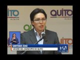 El Alcalde de Quito se reincorporará a sus funciones el miércoles 5 de agosto