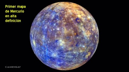 Primer mapa de color del planeta Mercurio - HD - 360º