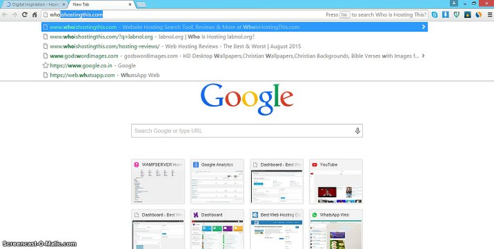 How to find hosting provider of any website or blog