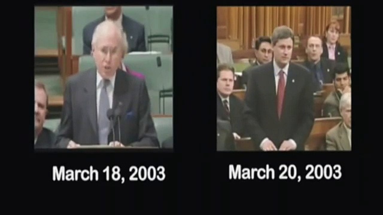 WTF?? Canadian Prime Minister and Australian Prime Minister, Same Speech on Iraq