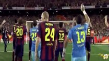 لحظة تتويج برشلونة بلقب كأس ملك اسبانيا || 2015/5/17 || HD