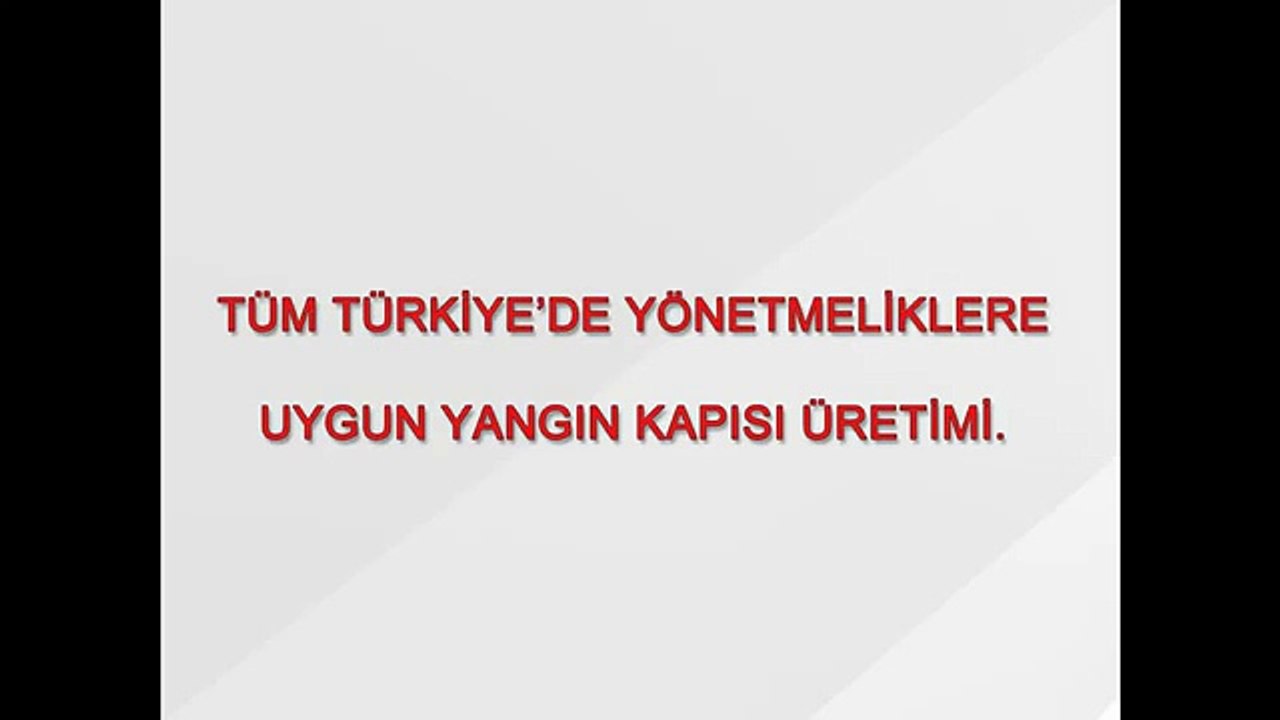 Yangın Kapısı İmalatı - 0850 840 77 49