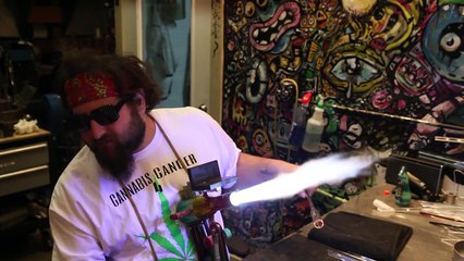 How to Blow a Glass Pipe (Inside-out, Flare Method) || REVERE GLASS ||