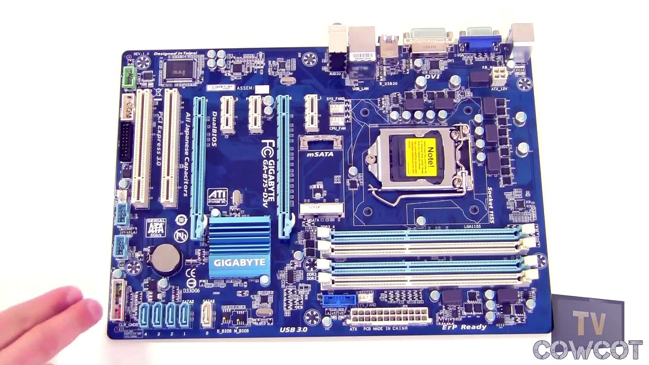 [Cowcot TV] Présentation carte mère Gigabyte B75-D3V
