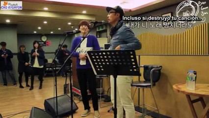 [SUB ESP] Starcast _  Kyuhyun y Lee Moonse Ensayando