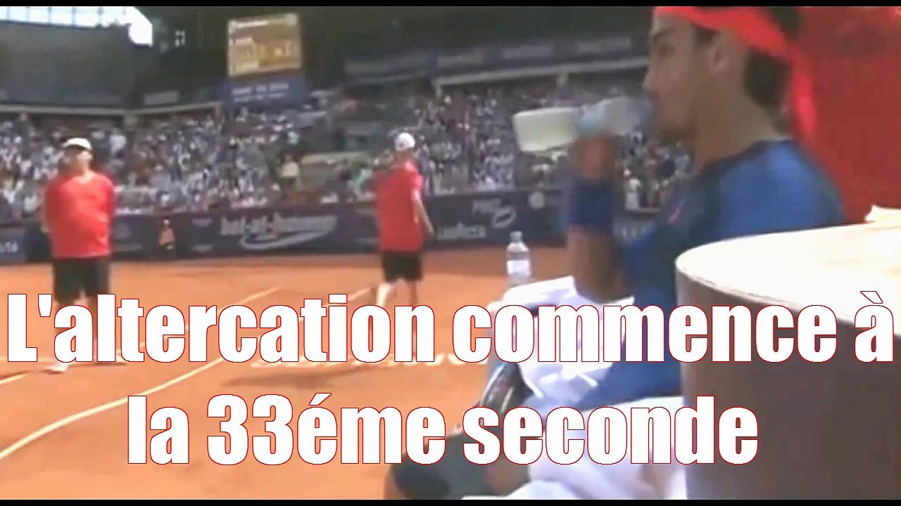 Clash entre Fabio Fognini et Rafael Nadal en plein match de tennis !