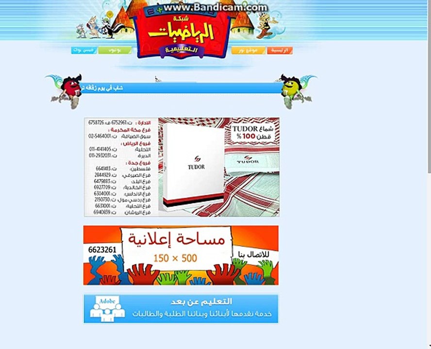 شبكة الرياضيات التعليمية