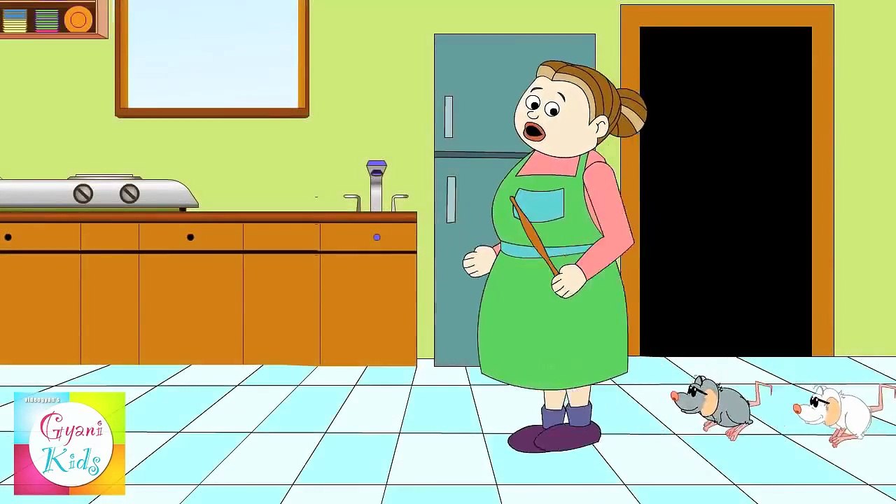 Three Blind Mice Nursery Rhyme | Cartoon Animation Song For Children