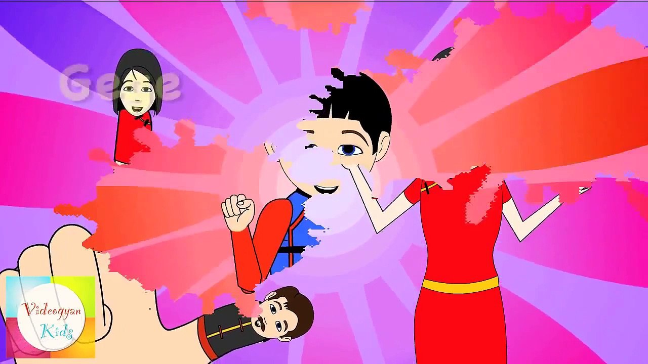 Finger Family (Chinese Family) Nursery Rhymes | Cartoon Animation Songs For Children