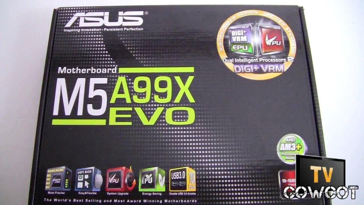 [Cowcot TV] Déballage CM Asus M5A99XEVO