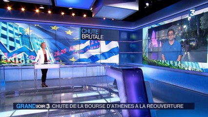 Grèce : la Bourse d'Athènes enregistre une chute historique