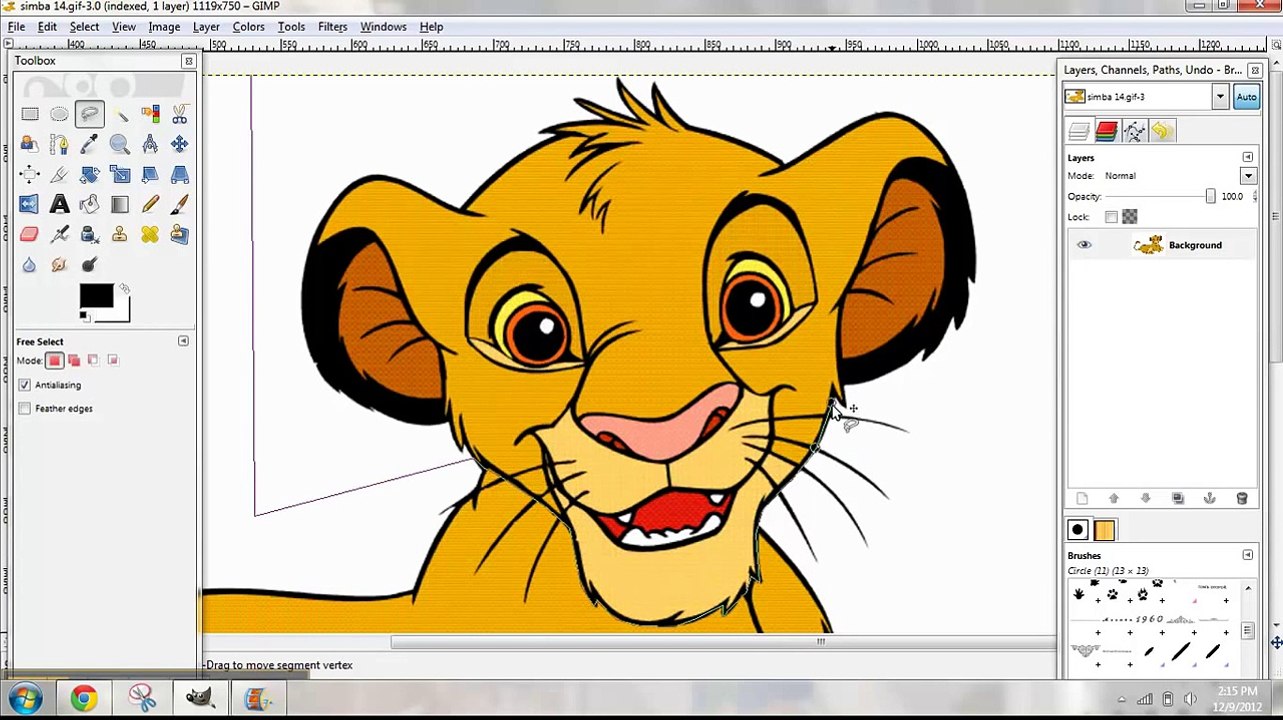 How to overlay images using GIMP