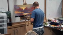 Cuillins Sunset Seascape: An oil painting time lapse demo