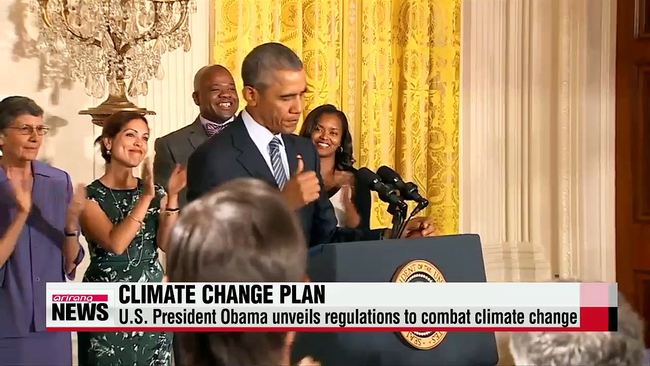 U.S. President Obama unveils regulations to combat climate change