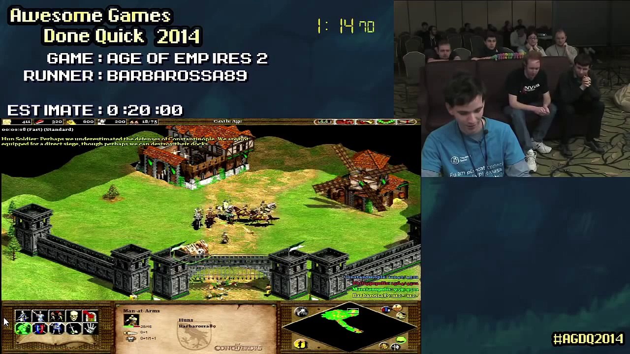 Age of Empires 2 :: Live SPEED RUN (0:05:09) by Barbarossa89 #AGDQ 2014