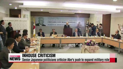 Senior Japanese politicians criticize Abe's move