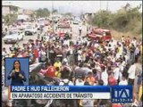 Padre e hijo fallecieron en accidente de tránsito en Guayaquil