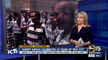 Sheriff Arpaio celebrates 22 years in Tent City