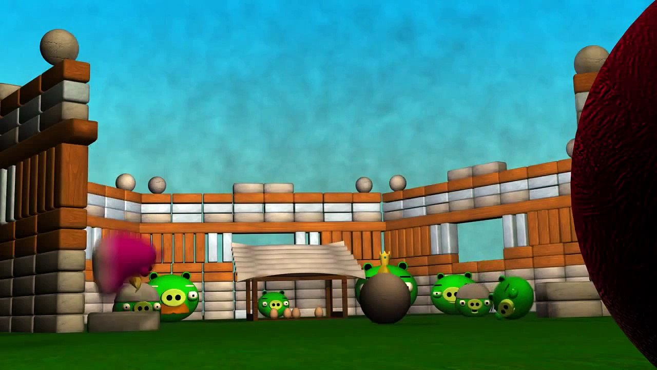 Angry Birds  Hungry Piggies   3D Animation 2015