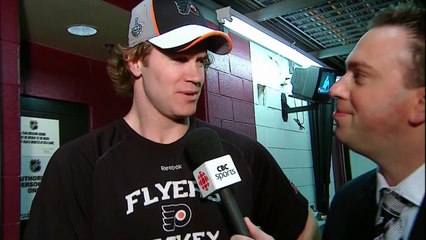 Chris Pronger interview plus stealing pucks