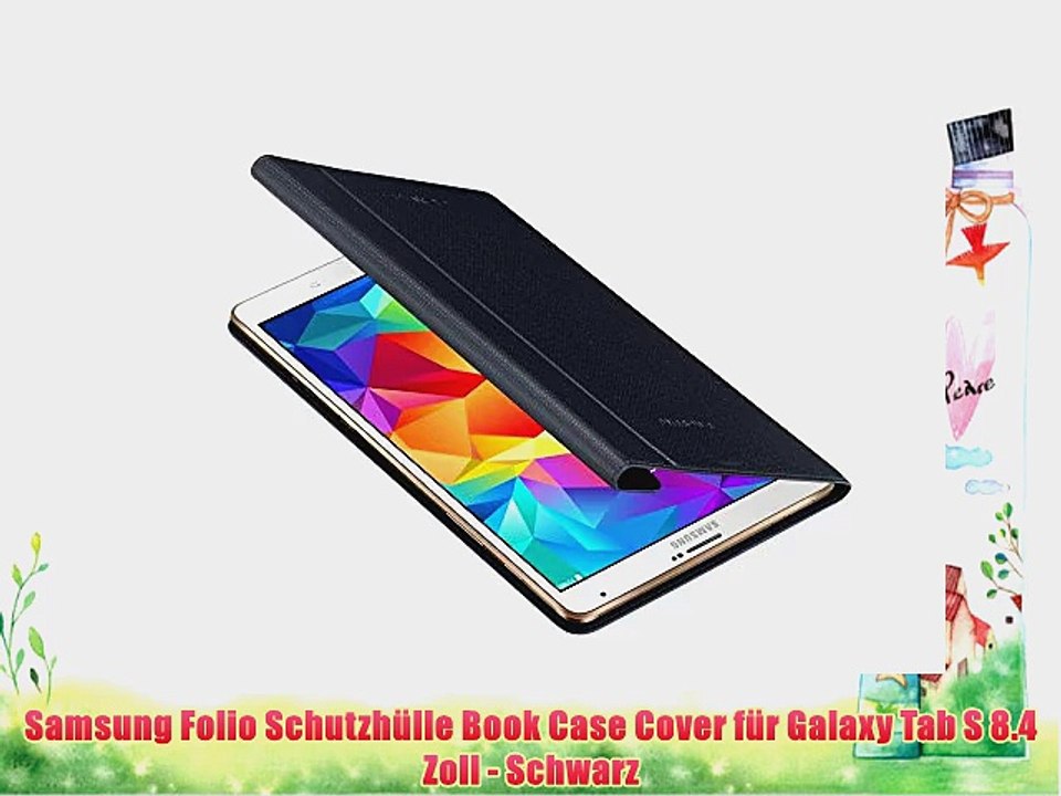 Samsung Folio Schutzh?lle Book Case Cover f?r Galaxy Tab S 8.4 Zoll - Schwarz