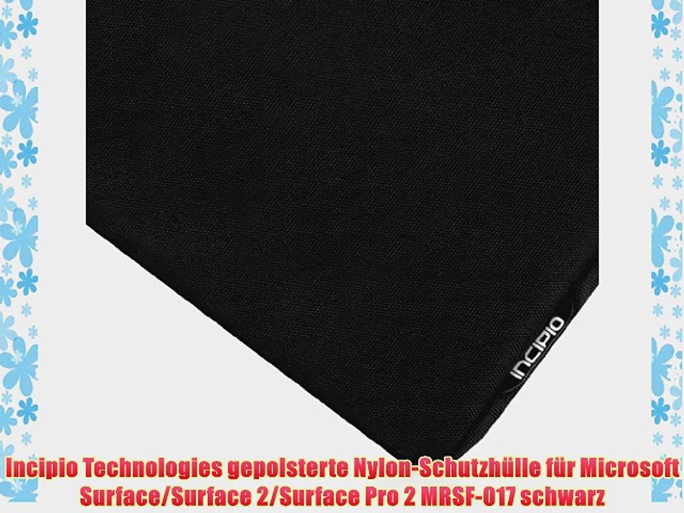 Incipio Technologies gepolsterte Nylon-Schutzh?lle f?r Microsoft Surface/Surface 2/Surface