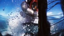 Riding on water  Watch daredevil stunt rider SURF waves on his dirtbike (HD)