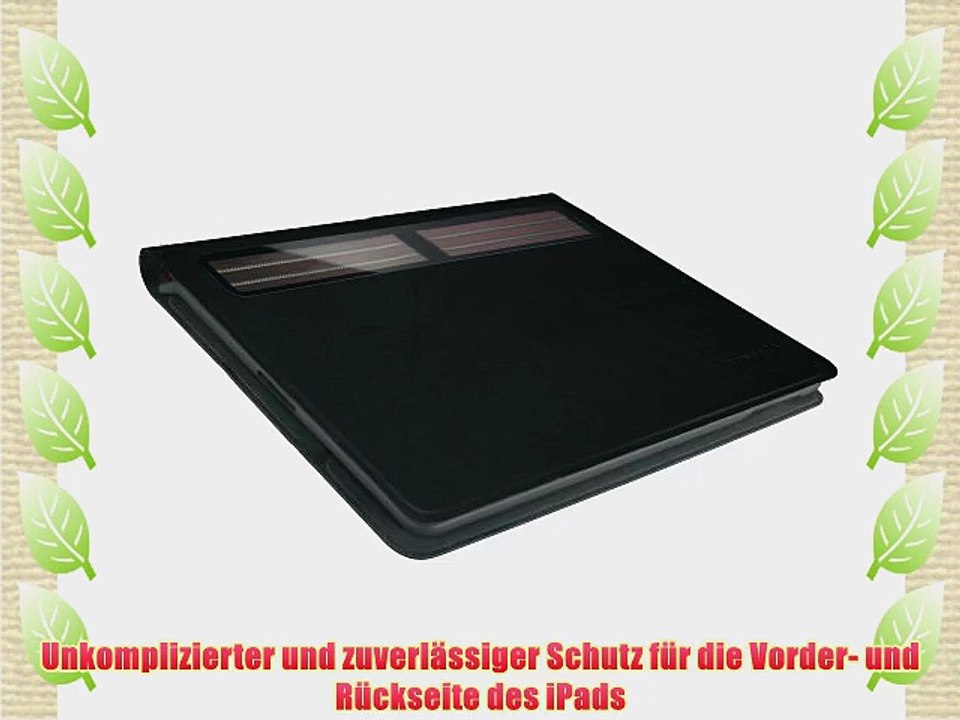Logitech Bluetooth Solar Tastatur Foliocover f?r Apple iPad 2/3/4 schwarz (deutsches Tastaturlayout