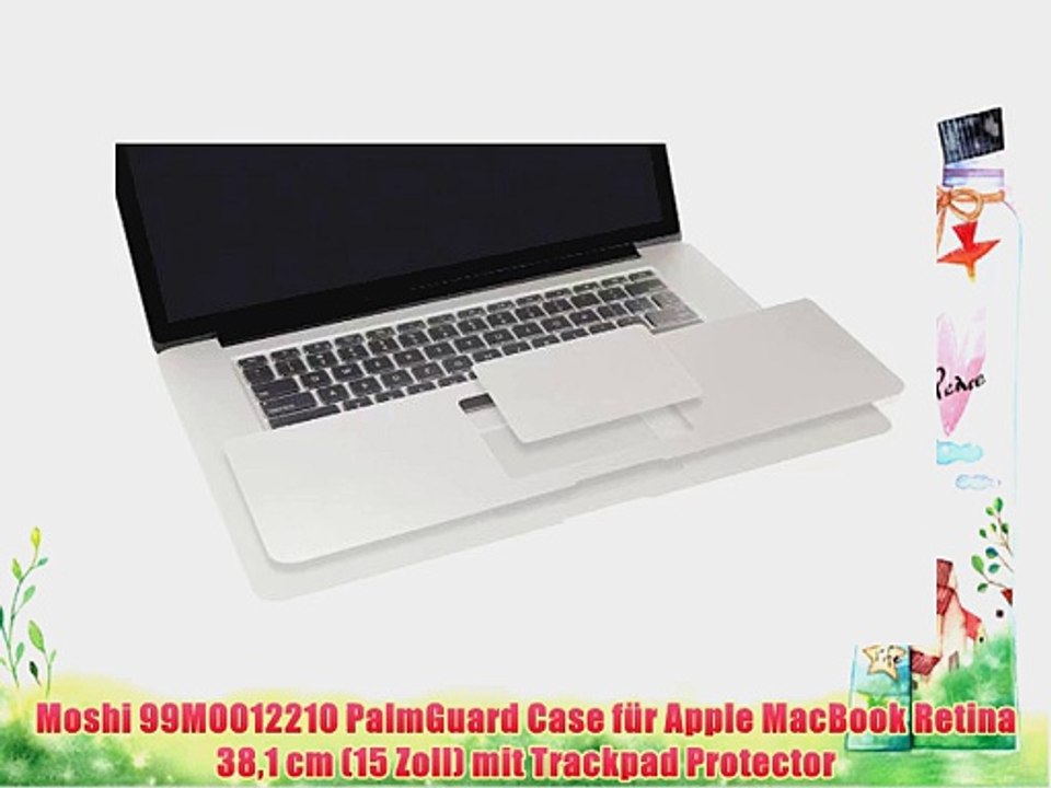 Moshi 99MO012210 PalmGuard Case f?r Apple MacBook Retina 381 cm (15 Zoll) mit Trackpad Protector
