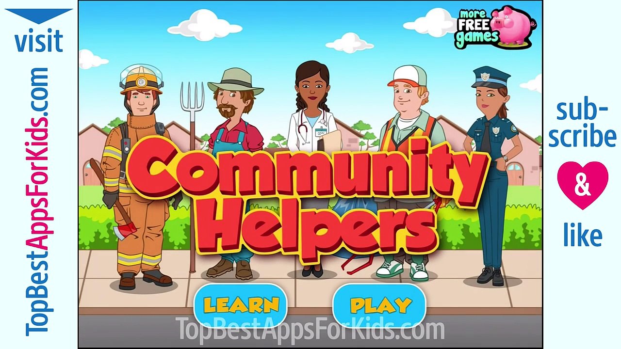 Community Helpers Play & Learn Top Best Educational Apps for Kids