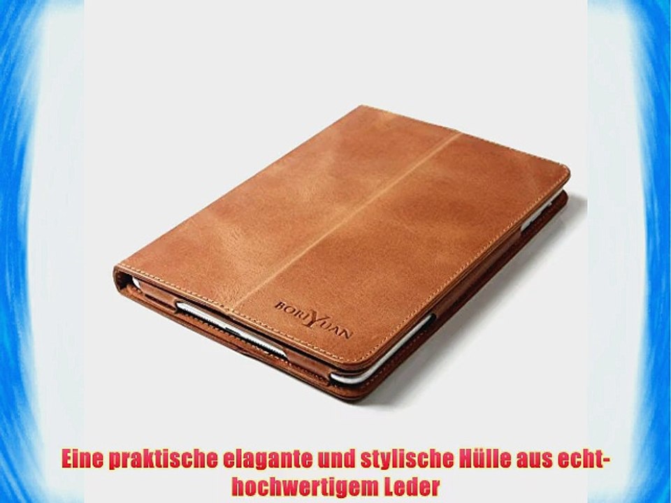 boriyuan Apple iPad mini 3 iPad mini 2 (Retina Display) iPad mini Echt Ledertasche Smart Cover