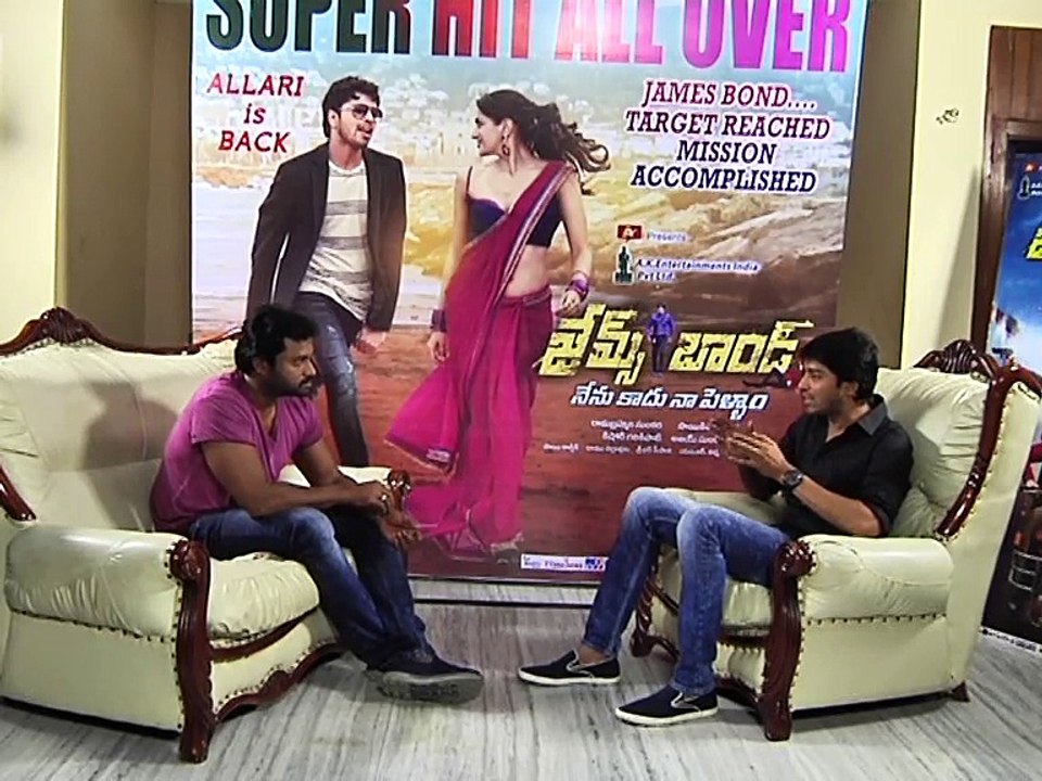 Actor Sunil Interviewing Allari Naresh about James Bond Movie