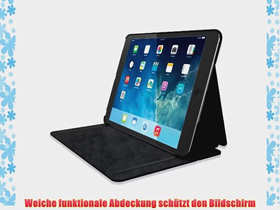Kensington K97020WW Comercio Hard Folio Case und Stand f?r Apple iPad Air Denim blau