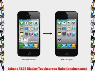 CoastCloud LCD Display und Touchscreen fuer Apple iPhone 4G 4S 5 5S mit Werkzeug Schwarz Wei?