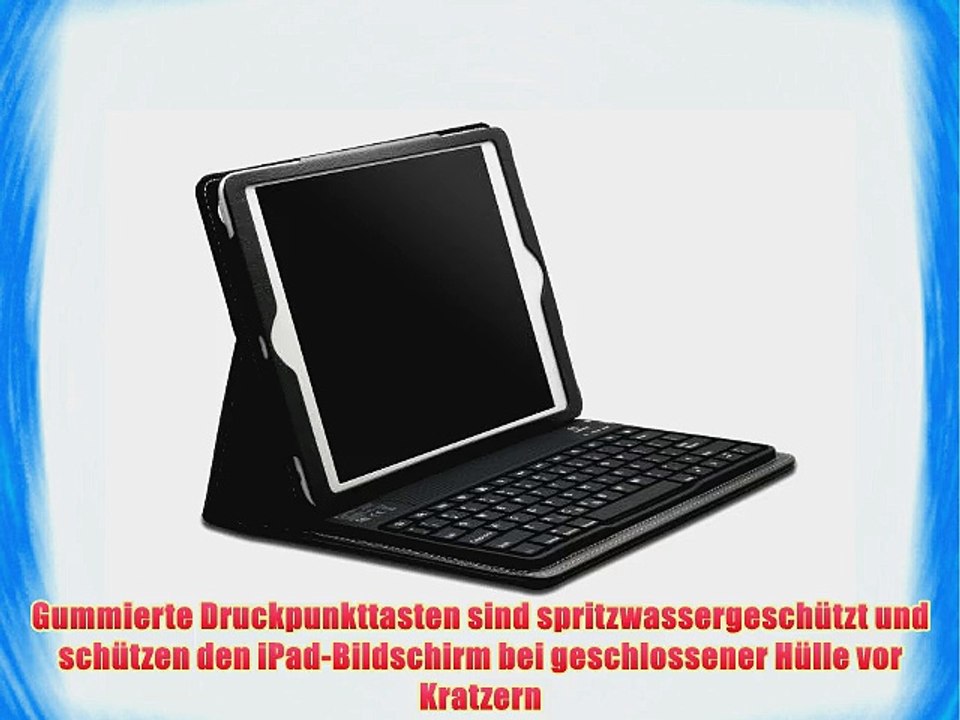Kensington Apple iPad Air / Air 2 KeyFolio Bluetooth-Silikon-Tastatur Fall Schutzh?lle K97088DE