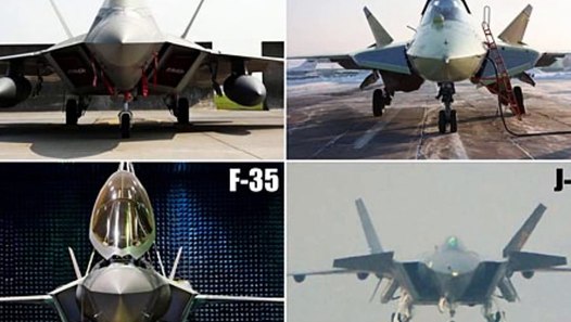 Chinese J-20 VS F-22, PAK-FA, F-35 Stealth Fighter Comparison - video