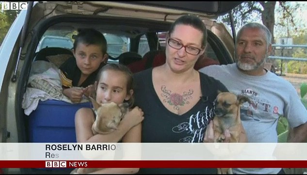 California fires- Firefighters struggle to contain blaze