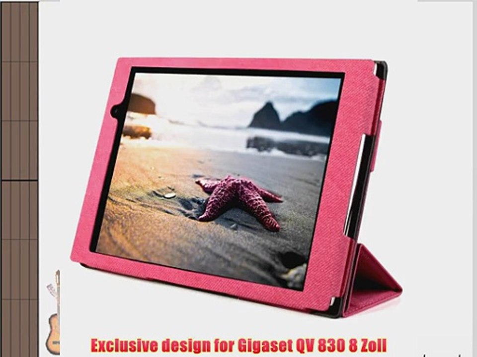 Mulbess - Gigaset QV 830 8 Zoll CleverStrap Leder Tasche H?lle Case - Premium Tablet-PC Schutzh?lle