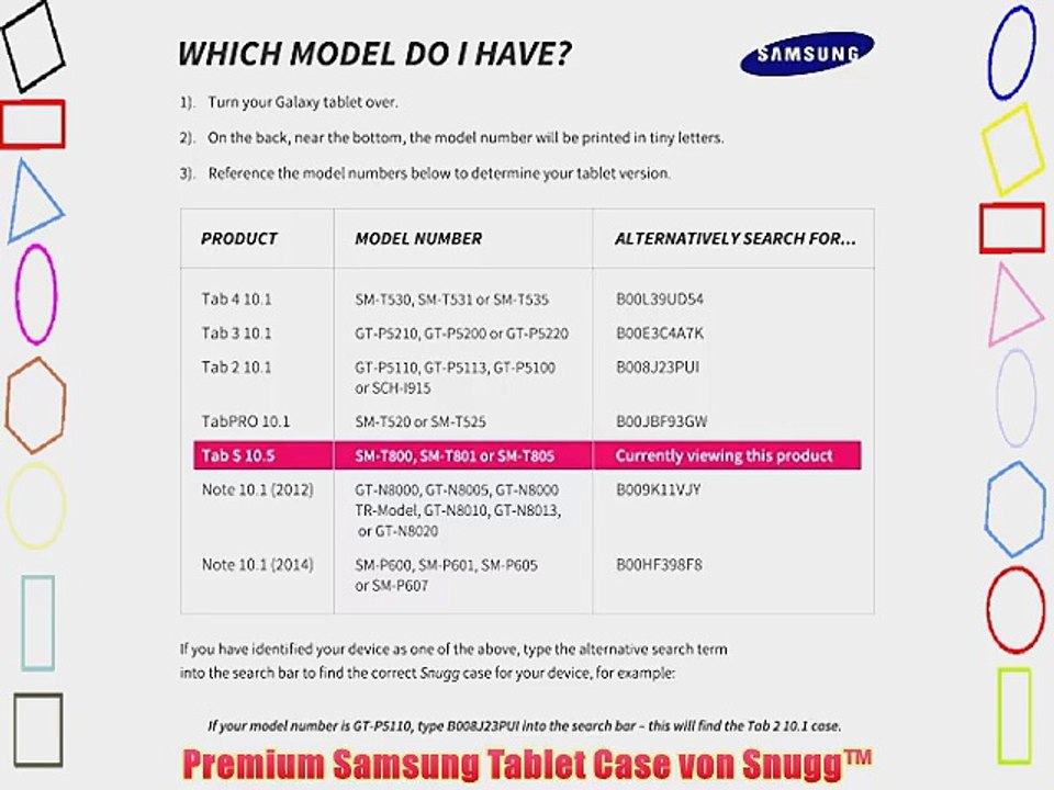 Snugg? Galaxy Tab S 10.5 H?lle (Braun) - Smart Case mit lebenslanger Garantie