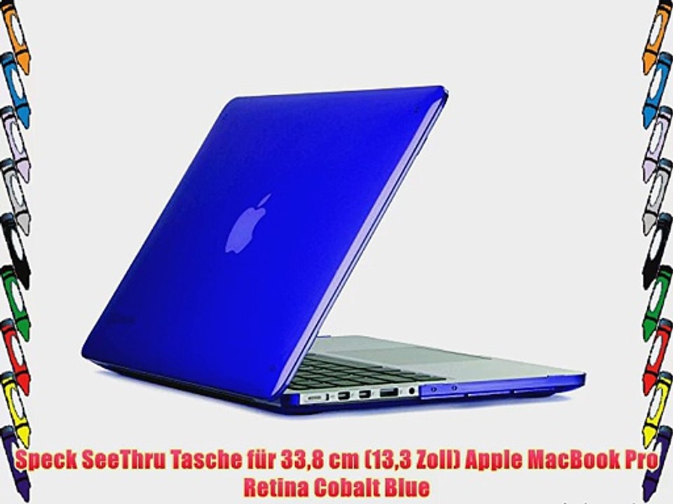 Speck SeeThru Tasche f?r 338 cm (133 Zoll) Apple MacBook Pro Retina Cobalt Blue