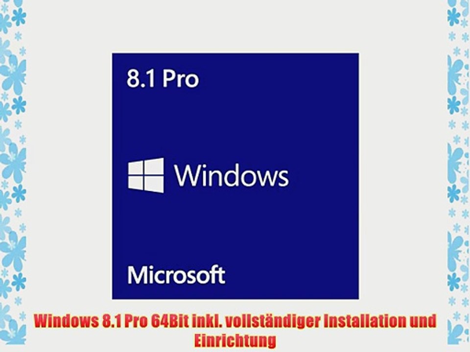 Windows 8.1 Pro 64Bit inkl. vollst?ndiger Installation und Einrichtung