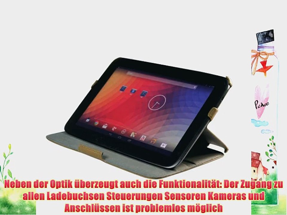 Supremery Ultra Slim Google Nexus 10 Tasche Case Schutzh?lle Etui Sleeve Cover mit Automatischer